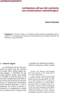 Limitazione all'uso del contante: una ricostruzione metodologica* - Rivista Antiriciclaggio ...