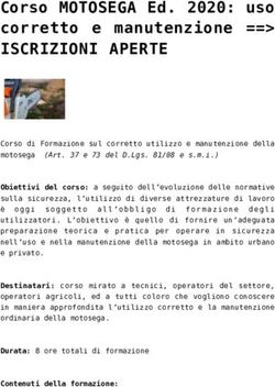 Corso MOTOSEGA Ed. 2020: uso corretto e manutenzione == - ISCRIZIONI APERTE