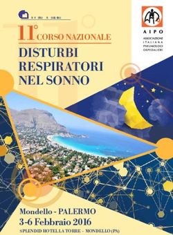 11 DISTURBI RESPIRATORI NEL SONNO - CORSO NAZIONALE - AIPO Ricerche