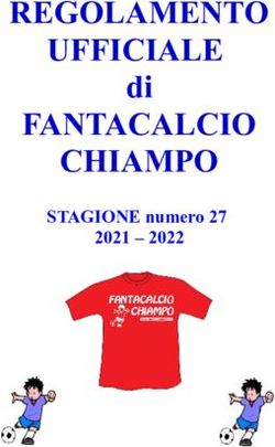REGOLAMENTO UFFICIALE FANTACALCIO CHIAMPO - di STAGIONE numero 27 2021 2022