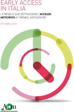 EARLY ACCESS IN ITALIA - LE REGOLE CHE DEFINISCONO L'ACCESSO ANTICIPATO AI FARMACI ANTICANCRO - Aiom
