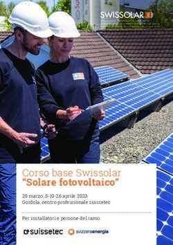 Corso base Swissolar "Solare fotovoltaico" - 29 marzo, 5-19-26 aprile 2023 Gordola, centro professionale suissetec Per installatori e persone del ramo