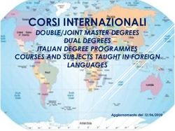 CORSI INTERNAZIONALI DOUBLE/JOINT MASTER DEGREES DUAL DEGREES ITALIAN DEGREE PROGRAMMES COURSES AND SUBJECTS TAUGHT IN FOREIGN LANGUAGES - UniGe