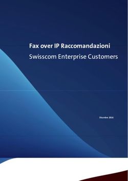 E Swisscom Enterprise Customers - Fax over IP Raccomandazioni