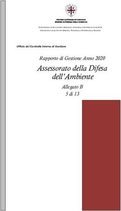Assessorato della Difesa dell'Ambiente - Rapporto di Gestione Anno 2020 - Delibere