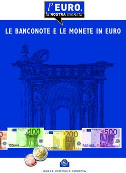 LE BANCONOTE E LE MONETE IN EURO - EUROPA