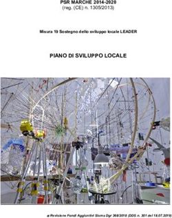 PIANO DI SVILUPPO LOCALE - PSR MARCHE 2014-2020 (reg. (CE) n. 1305/2013) - Regione Marche
