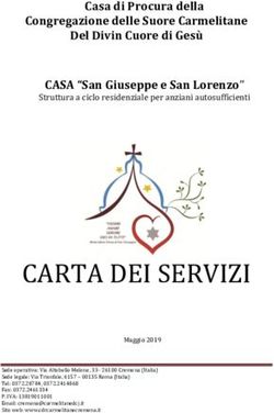 CARTA DEI SERVIZI - Casa di Procura della Congregazione delle Suore Carmelitane Del Divin Cuore di Gesù CASA "San Giuseppe e San Lorenzo"