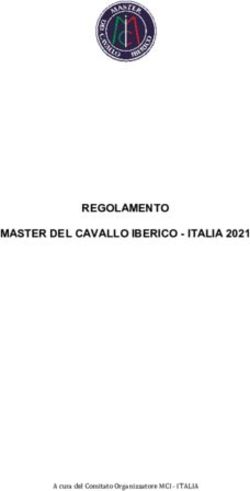 REGOLAMENTO MASTER DEL CAVALLO IBERICO - ITALIA 2021 - A cura del Comitato Organizzatore MCI ITALIA