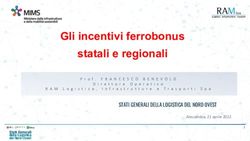 Gli incentivi ferrobonus statali e regionali - Regione Piemonte