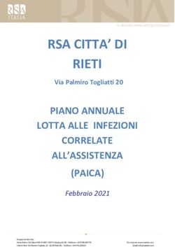 RSA CITTA' DI RIETI PIANO ANNUALE LOTTA ALLE INFEZIONI CORRELATE ALL'ASSISTENZA (PAICA)