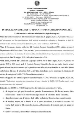 INTEGRAZIONE DEL PATTO EDUCATIVO DI CORRESPONSABILIT&Agrave;