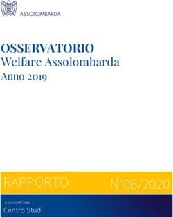 OSSERVATORIO Welfare Assolombarda - Anno 2019