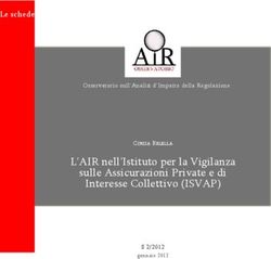 L'AIR nell'Istituto per la Vigilanza sulle Assicurazioni Private e di Interesse Collettivo (ISVAP) - Le schede