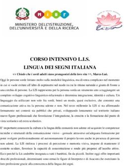 CORSO INTENSIVO L.I.S. LINGUA DEI SEGNI ITALIANA