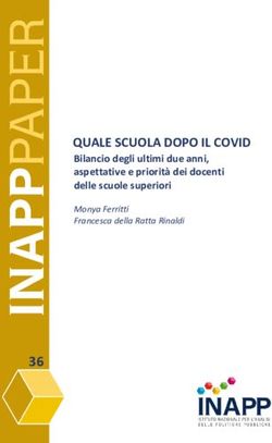 QUALE SCUOLA DOPO IL COVID - Bilancio degli ultimi due anni, aspettative e priorità dei docenti delle scuole superiori - Open Archive INAPP