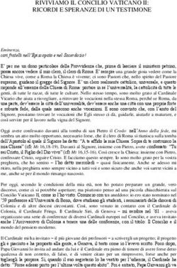 RIVIVIAMO IL CONCILIO VATICANO II: RICORDI E SPERANZE DI UN TESTIMONE