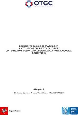 DOCUMENTO CLINICO OPERATIVO PER L'ATTUAZIONE DEL PROTOCOLLO PER L'INTERRUZIONE VOLONTARIA DI GRAVIDANZA FARMACOLOGICA (DGR 827/2020) - Allegato A ...