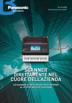 SCANNER CUORE DELL'AZIENDA - DIRETTAMENTE NEL LO SCANNER DI RETE PROGETTATO INTORNO - Panasonic Business