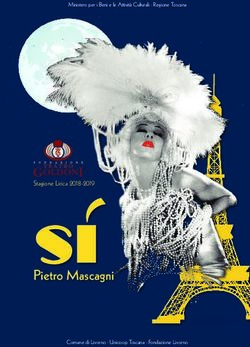 SI Pietro Mascagni Stagione Lirica 2018-2019 - Teatro Goldoni