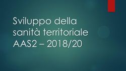 Sviluppo della sanità territoriale - AAS2 2018/20