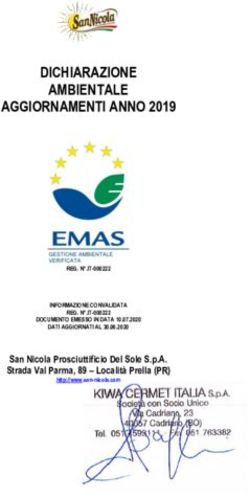 DICHIARAZIONE AMBIENTALE AGGIORNAMENTI ANNO 2019