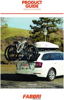 PRODUCT GUIDE CATALOGO GENERALE - EDITION 2021 - EA Toscana