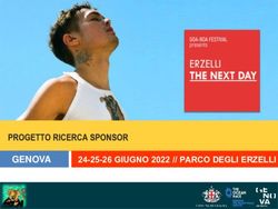 PROGETTO RICERCA SPONSOR - GENOVA GIUGNO 2022 // PARCO DEGLI ERZELLI - Comune di Genova