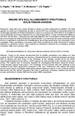 MISURE GPS SULL'ALLINEAMENTO STRUTTURALE EOLIE-TINDARI-GIARDINI