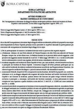 ROMA CAPITALE DIPARTIMENTO POLITICHE ABITATIVE AVVISO PUBBLICO BANDO GENERALE DI CONCORSO