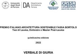 VERBALE DI GIURIA PREMIO ITALIANO ARCHITETTURA SOSTENIBILE FASSA BORTOLO - Tesi di Laurea, Dottorato o Master Post-Laurea 2022 - Premio ...