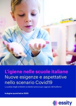 L'igiene nelle scuole italiane Nuove esigenze e aspettative nello scenario Covid19 - Indagine quantitativa 2020 - Edscuola