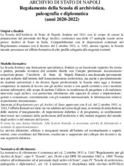 ARCHIVIO DI STATO DI NAPOLI - Regolamento della Scuola di archivistica, paleografia e diplomatica (anni 2020-2022)