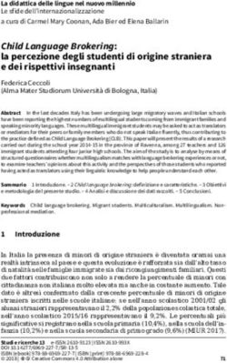 Child Language Brokering: la percezione degli studenti di origine straniera e dei rispettivi insegnanti - Edizioni Ca' Foscari