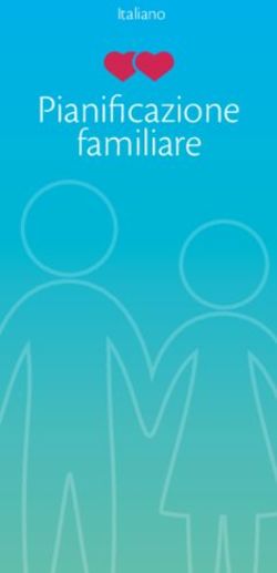 Pianificazione familiare - Italiano - Universit&agrave; degli studi di Trieste