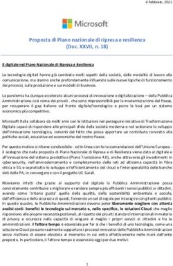 Proposta di Piano nazionale di ripresa e resilienza (Doc. XXVII, n. 18) - Sipotra