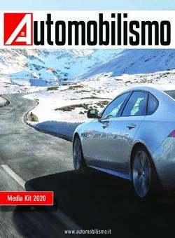 Utomobilismo - Media Kit 2020 - comedi