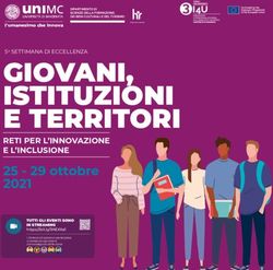 GIOVANI, ISTITUZIONI E TERRITORI - RETI PER L'INNOVAZIONE E L'INCLUSIONE - 3i4u