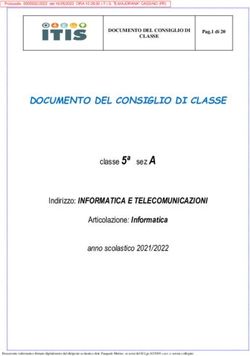 DOCUMENTO DEL CONSIGLIO DI CLASSE - classe 5ª sezA Indirizzo: INFORMATICA E TELECOMUNICAZIONI - ITIS Ettore ...