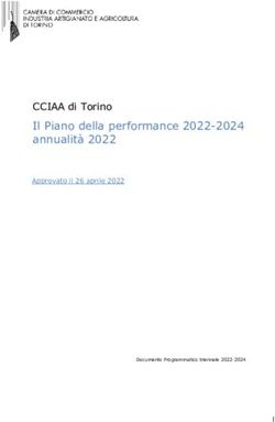 Il Piano della performance 2022-2024 annualità 2022 - CCIAA di Torino Approvato il 26 aprile 2022