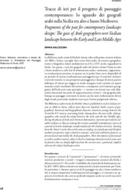 Tracce di ieri per il progetto di paesaggio contemporaneo: lo sguardo dei geografi arabi sulla Sicilia tra alto e basso Medioevo Fragments of the ...