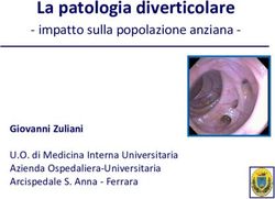 La patologia diverticolare - impatto sulla popolazione anziana - U.O. di Medicina Interna Universitaria Azienda Ospedaliera-Universitaria ...