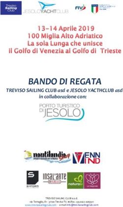 BANDO DI REGATA TREVISO SAILING CLUB asd e JESOLO YACTHCLUB asd in collaborazione con: Jesolo Yacht Club
