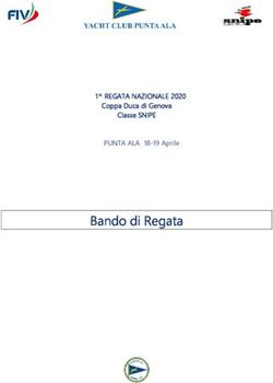 Bando di Regata - 1 REGATA NAZIONALE 2020 Coppa Duca di Genova Classe SNIPE PUNTA ALA 18-19 Aprile - Yacht Club Punta Ala