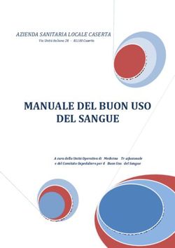 MANUALE DEL BUON USO DEL SANGUE - AZIENDA SANITARIA LOCALE CASERTA