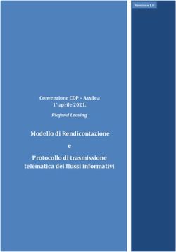 Modello di Rendicontazione e Protocollo di trasmissione telematica dei flussi informativi - Convenzione CDP - Assilea 1 aprile 2021