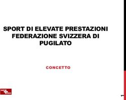 SPORT DI ELEVATE PRESTAZIONI FEDERAZIONE SVIZZERA DI PUGILATO