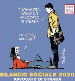 BILANCIO SOCIALE 2020 - AVVOCATO DI STRADA
