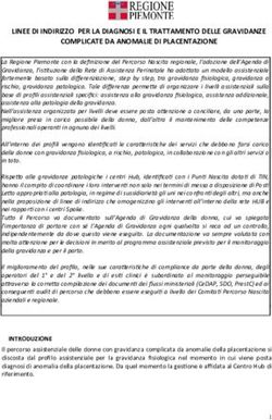 LINEE DI INDIRIZZO PER LA DIAGNOSI E IL TRATTAMENTO DELLE GRAVIDANZE COMPLICATE DA ANOMALIE DI PLACENTAZIONE