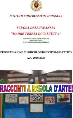 SCUOLA DELL'INFANZIA "MADRE TERESA DI CALCUTTA" - ISTITUTO COMPRENSIVO CHIOGGIA 5